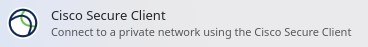 Cisco Secure Client launcher